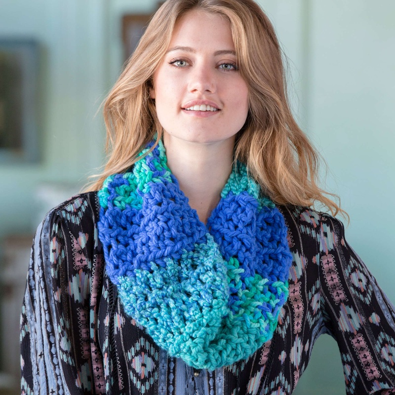 Red Heart Crochet Uniquely You Calypso Cowl