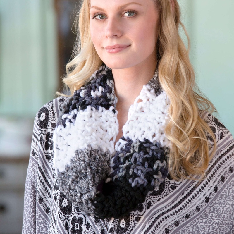Red Heart Crochet Uniquely You Moonlit Cowl