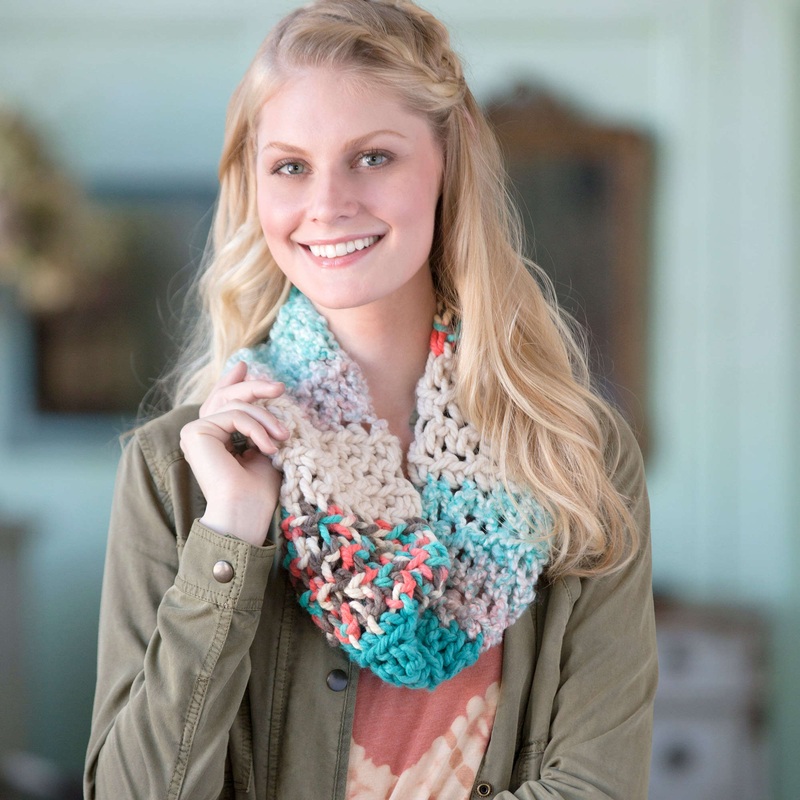 Red Heart Crochet Uniquely You Retro Cowl