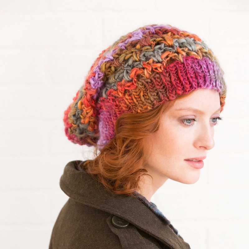 Red Heart Crochet Upscale Slouchy Hat
