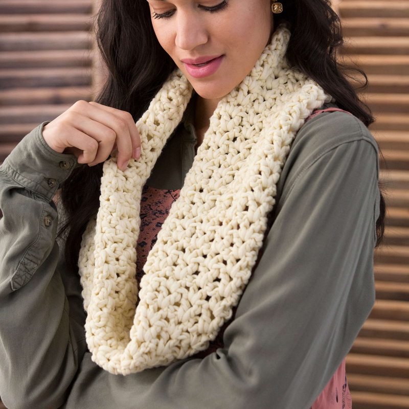 Red Heart Crochet Very V-Stitch Cowl