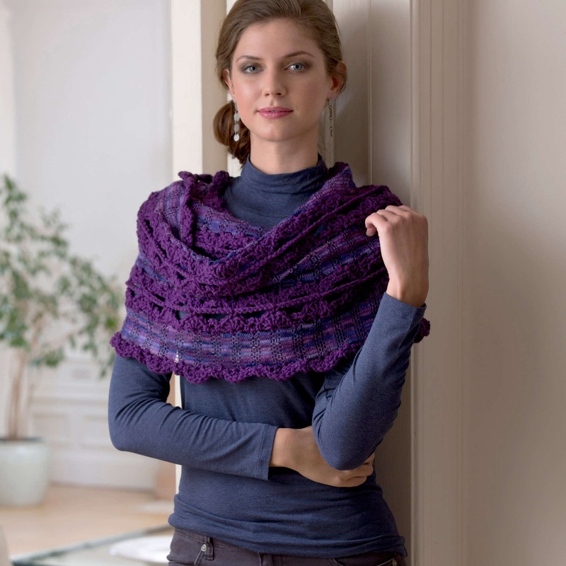 Red Heart Crochet Wrap and Go Shawl