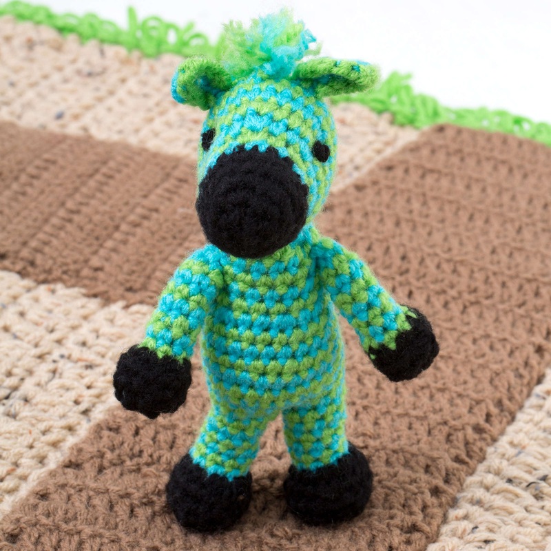 Red Heart Crochet Zippy Zebra|Single Size