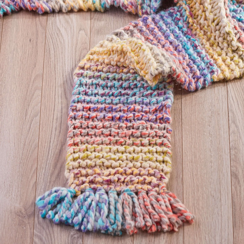 Red Heart Knit Up the Volume Scarf