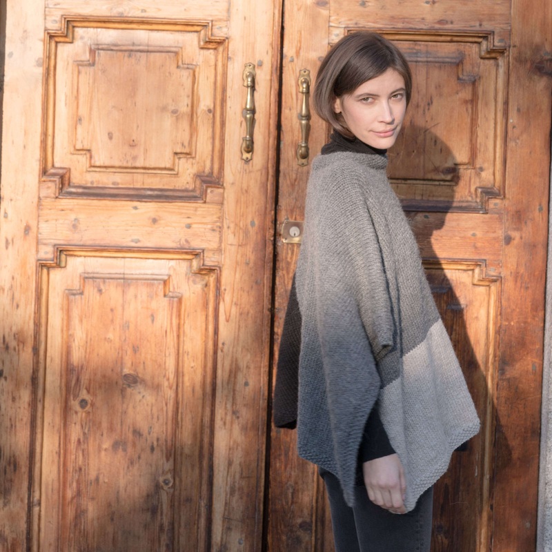 Red Heart Knit Valle Poncho|Single Size