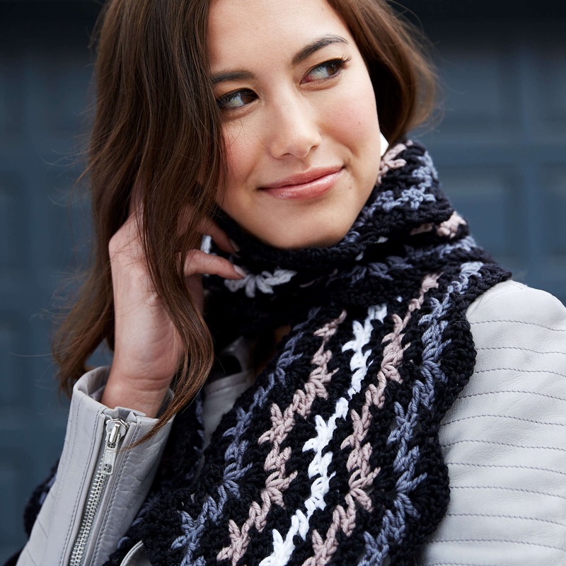 Red Heart Victory Chic Scarf|Single Size