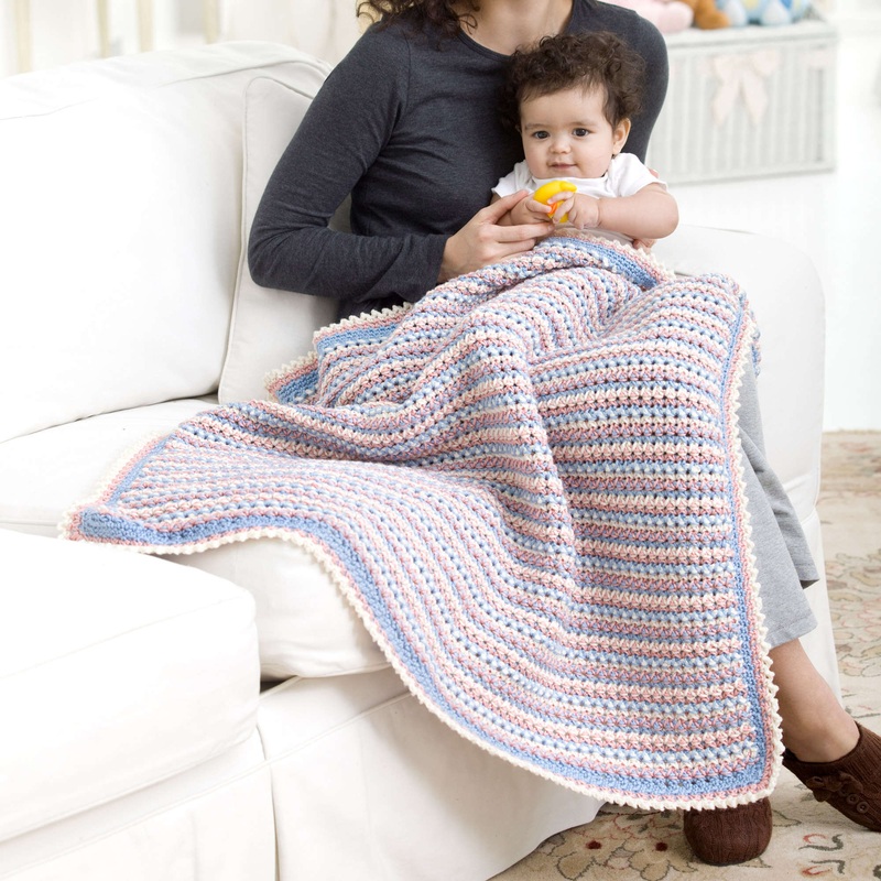 Red Heart Wrapped In Love Crochet Blanket
