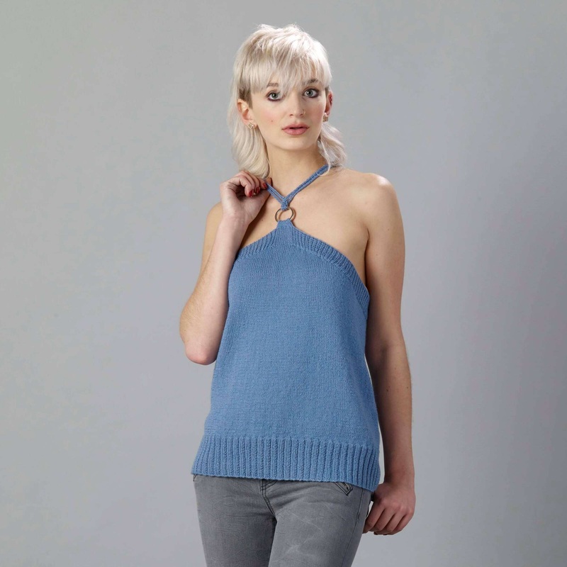 Sugar Bush Knit Entwined Halter Top