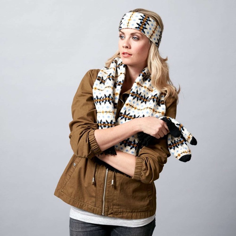 Sugar Bush Knit Fair Isle and Stripped Outdoor Set