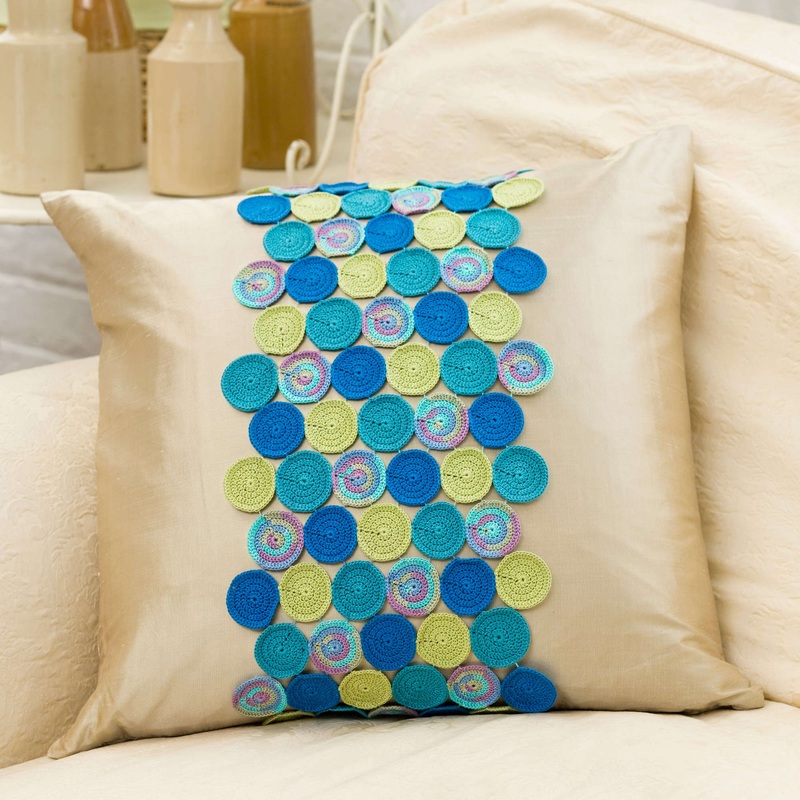 Aunt Lydia’s Crochet Circling Accent Pillow