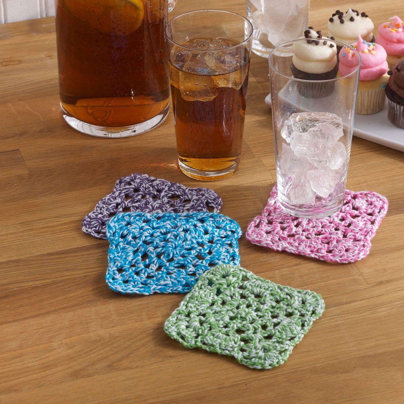 Aunt Lydia’s Crochet Coaster Quartet