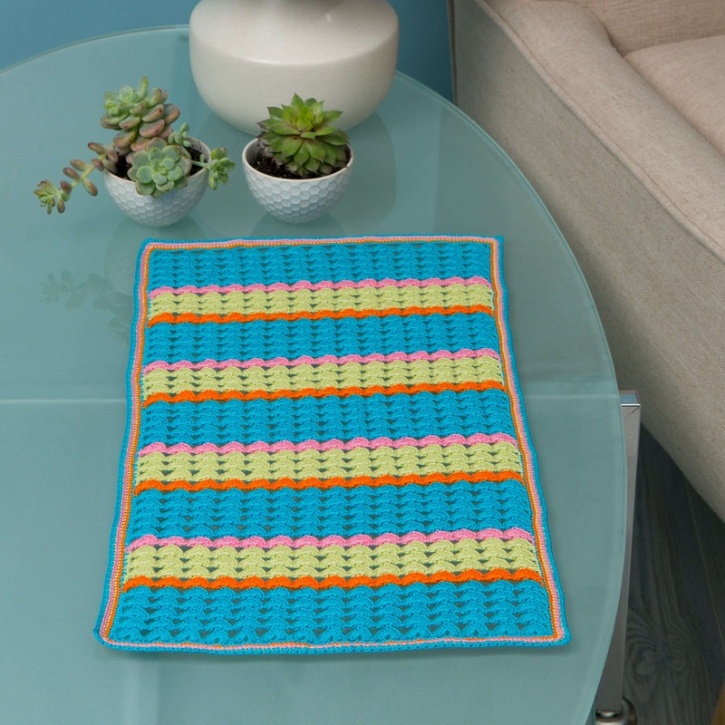 Aunt Lydia’s Crochet Colorful Table Doily
