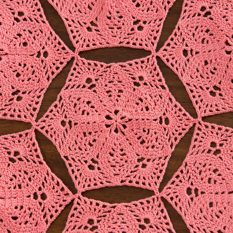 Aunt Lydia’s Crochet Flower and Fan Table Runner