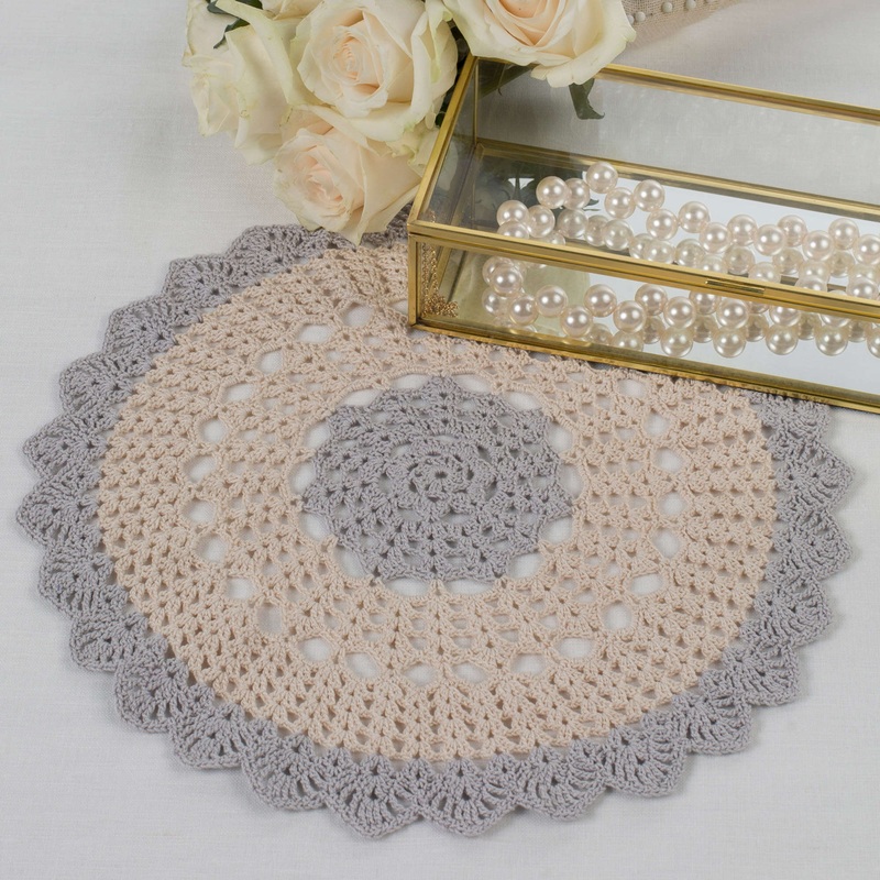 Aunt Lydia’s Crochet Scalloped Round Doily