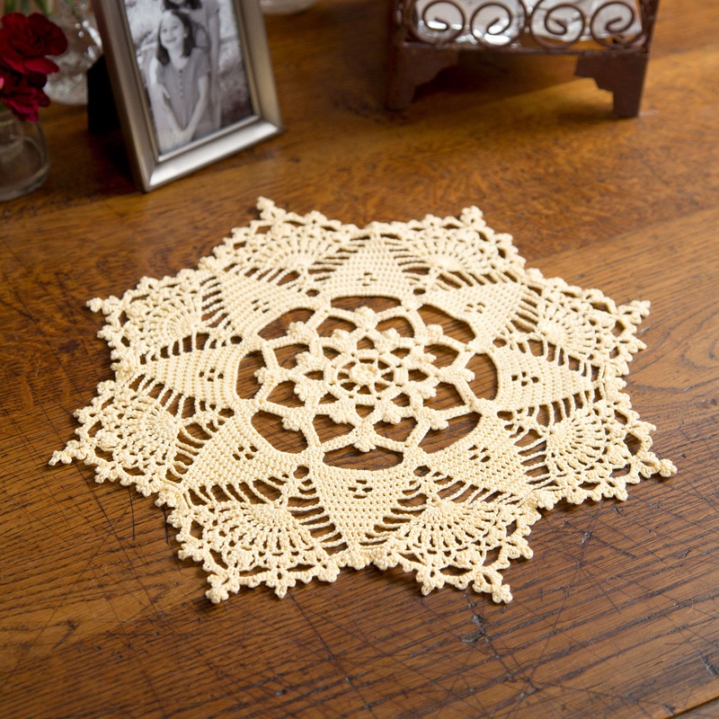 Aunt Lydia’s Crochet Starshine Doily