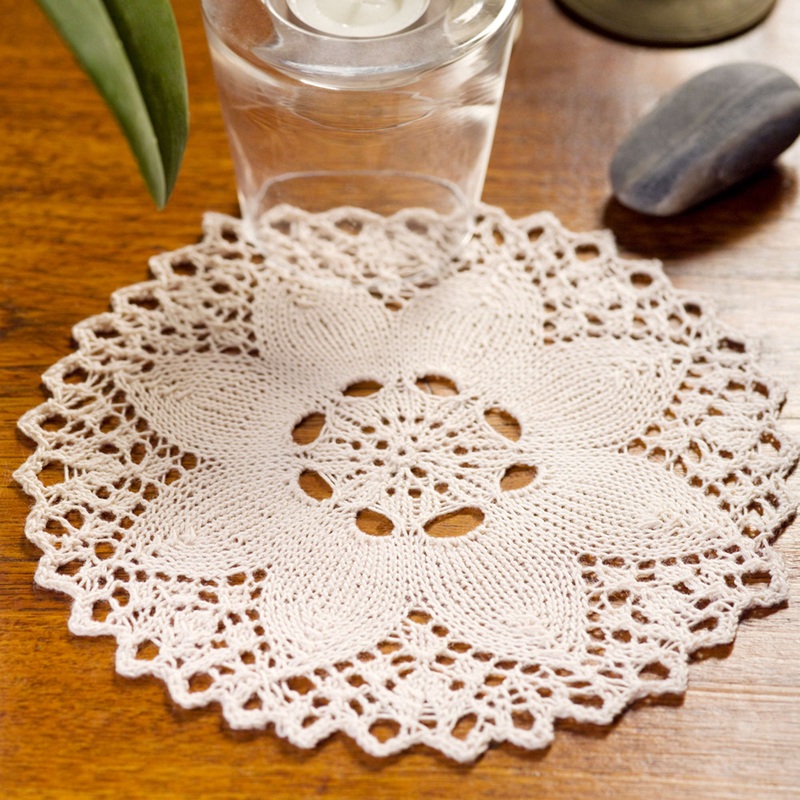Aunt Lydia’s Knit Flower Doily