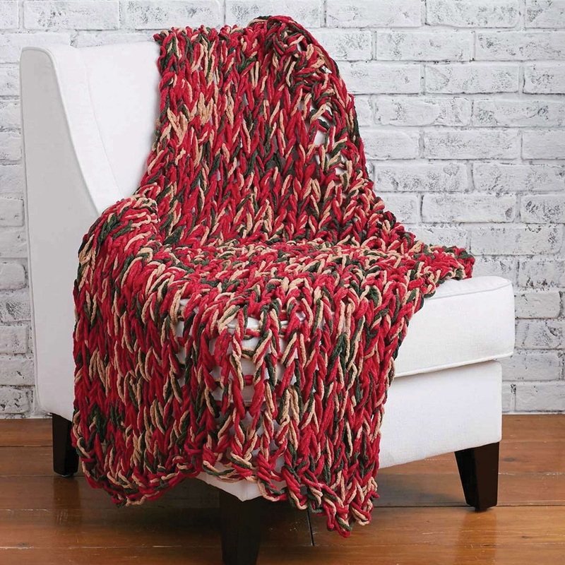 Bernat Arm Knit 3-Hour Holiday Blanket
