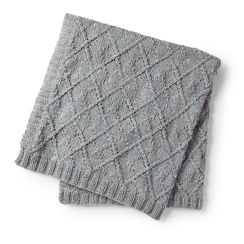 Bernat Arqyle Texture Knit Blanket