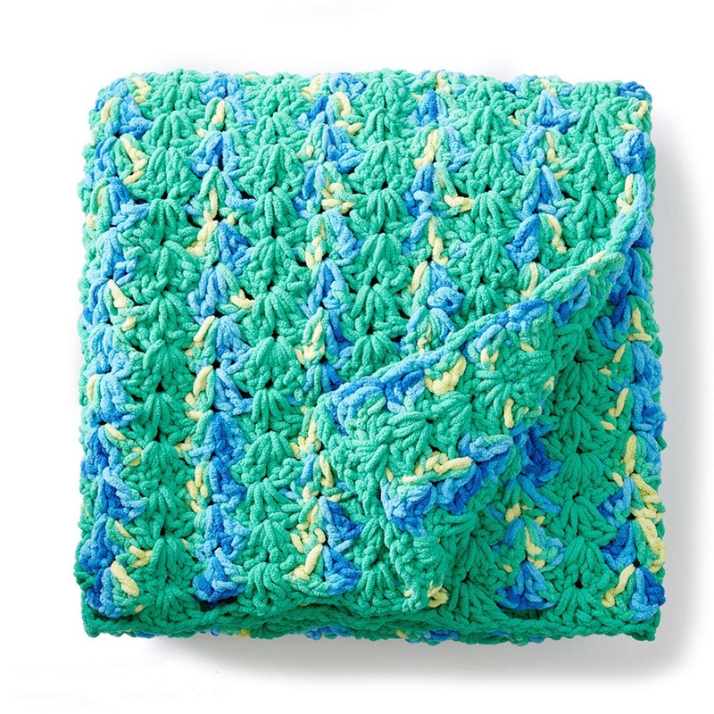 Bernat Bright and Easy Crochet Blanket