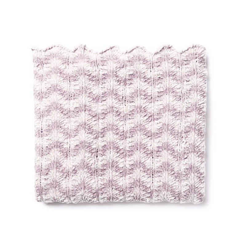 Bernat Chevron Knit Afghan|Single Size