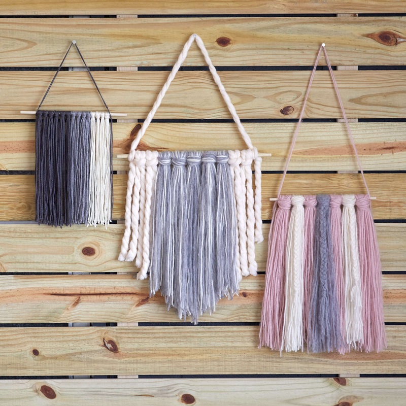 Red Heart Craft Amazing Grays Wall Hanging