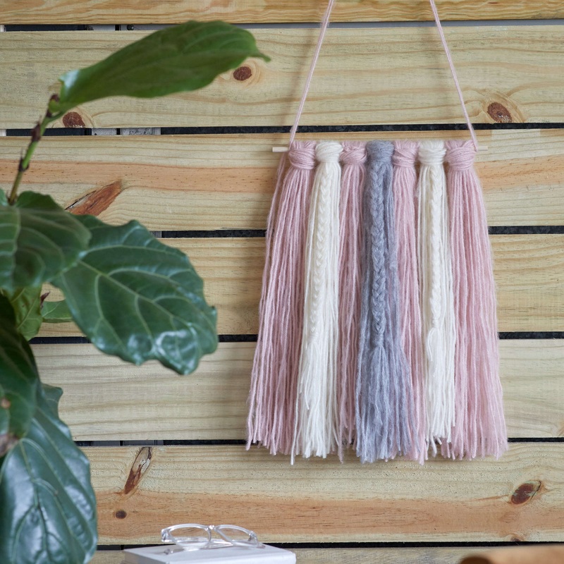 Red Heart Craft Braided Harmony Wall Hanging