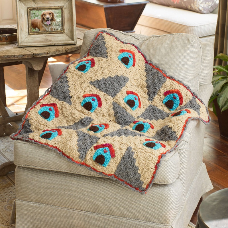 Red Heart Crochet a Dog’s Home Throw