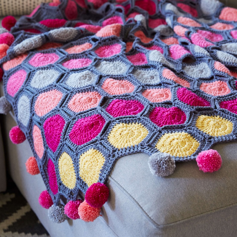 Red Heart Crochet All That Chic Throw