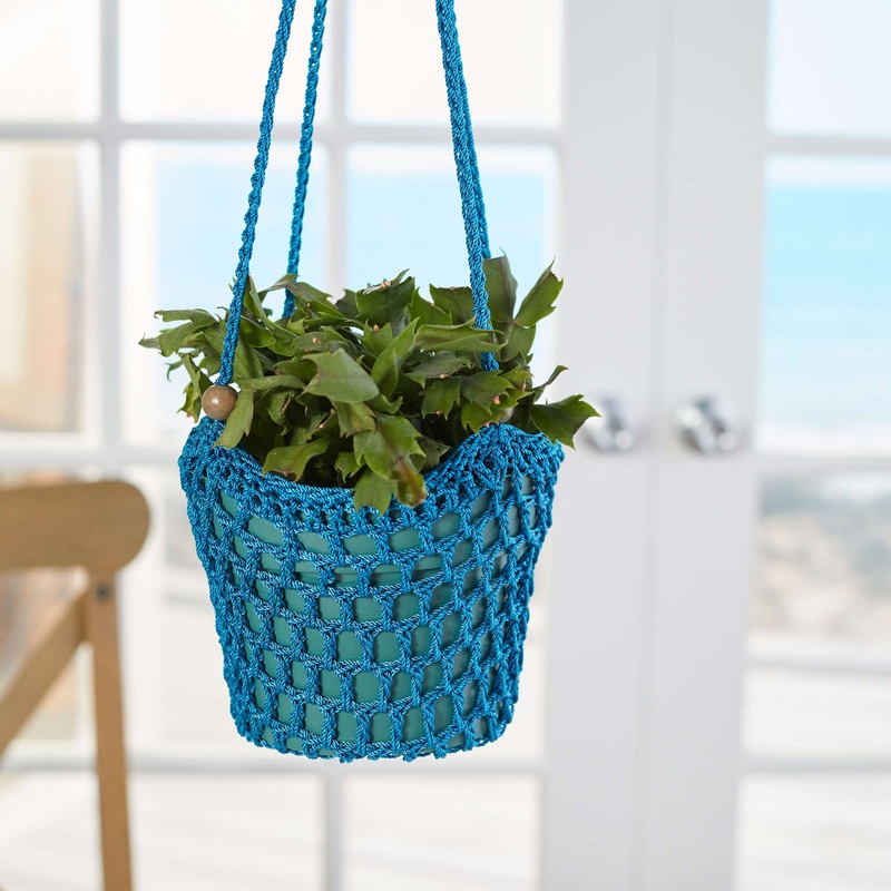 Red Heart Crochet Blooming Beauty Plant Hanger