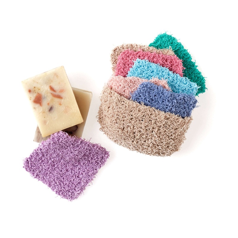Red Heart Knit 7 Days of Face Pads Bathroom Accessories