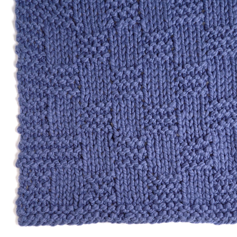 Red Heart Knit Basketweave Throw