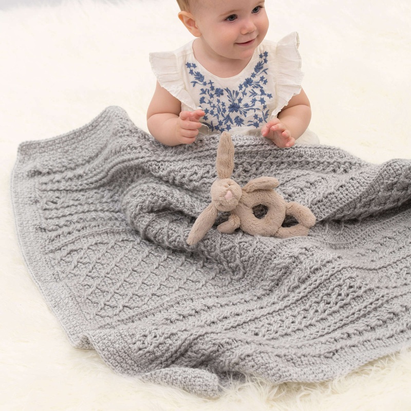 Red Heart Cable Your Love Crochet Blanket