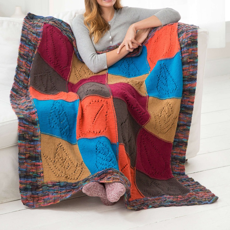 Red Heart Caring Comfort Knit Throw