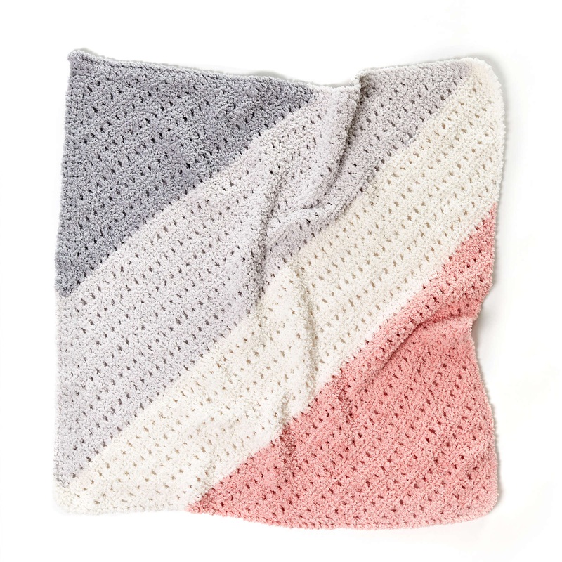 Red Heart Corner to Corner Hug Me Knit Blanket