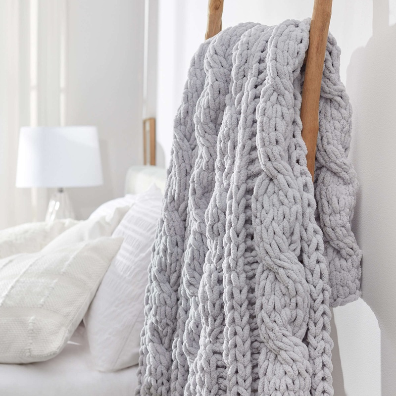 Red Heart Craft Classically Cable Throw