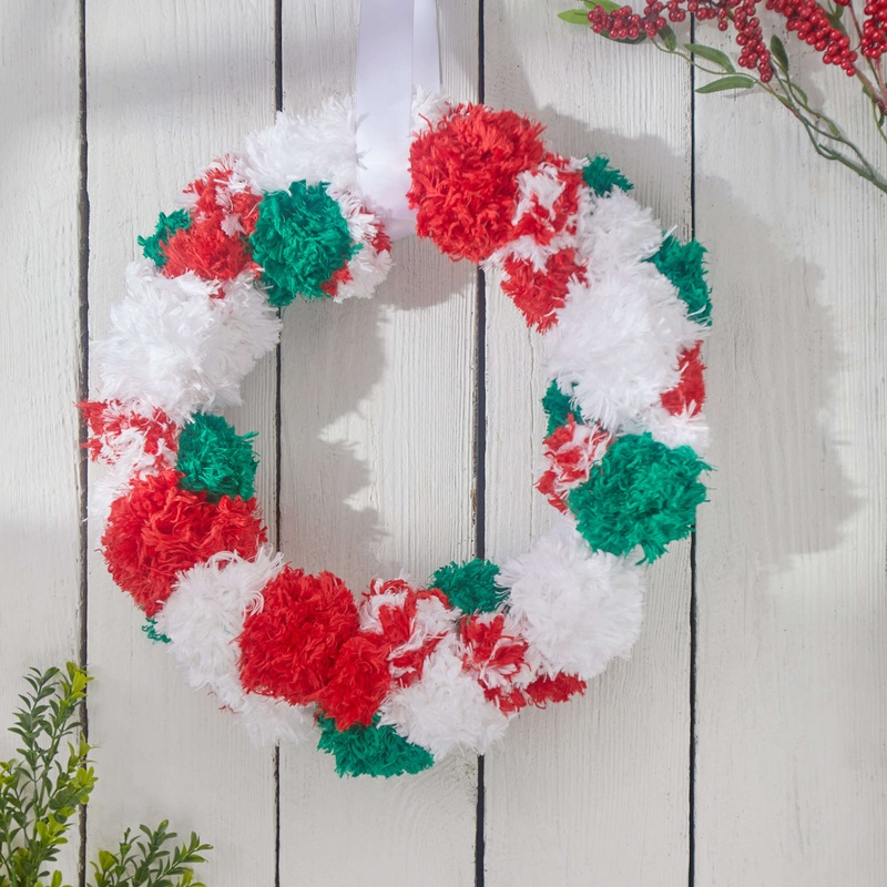 Red Heart Crafty Christmas Wreath