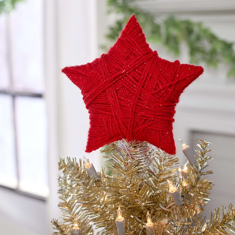 Red Heart Crafty Star Tree Topper