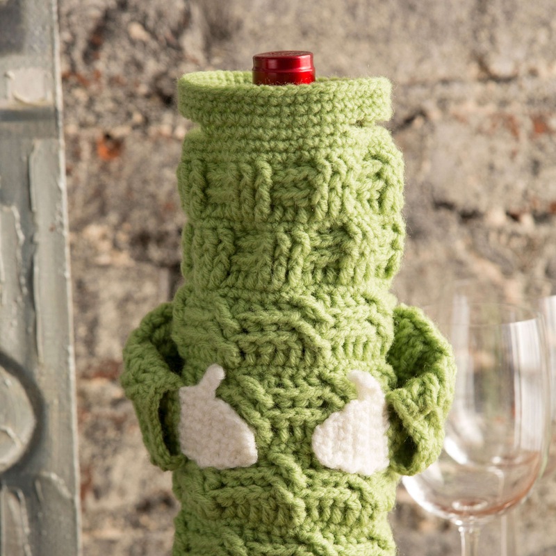 Red Heart Crochet Butler’s Bottle Hugger