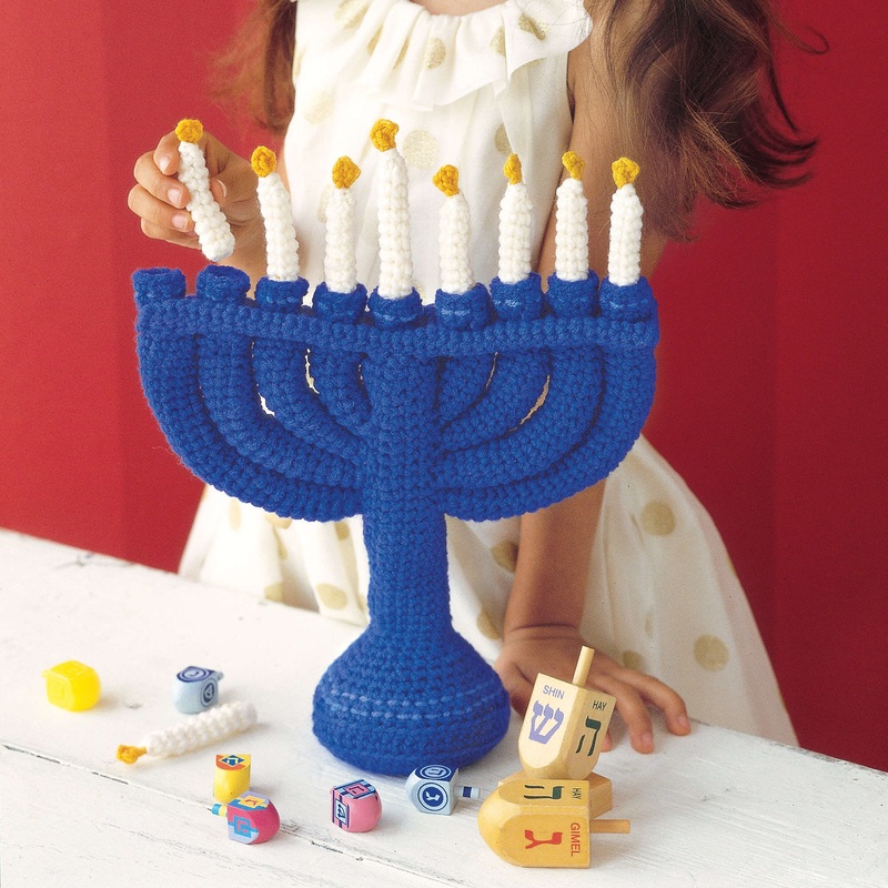 Red Heart Crochet Child’s Menorah
