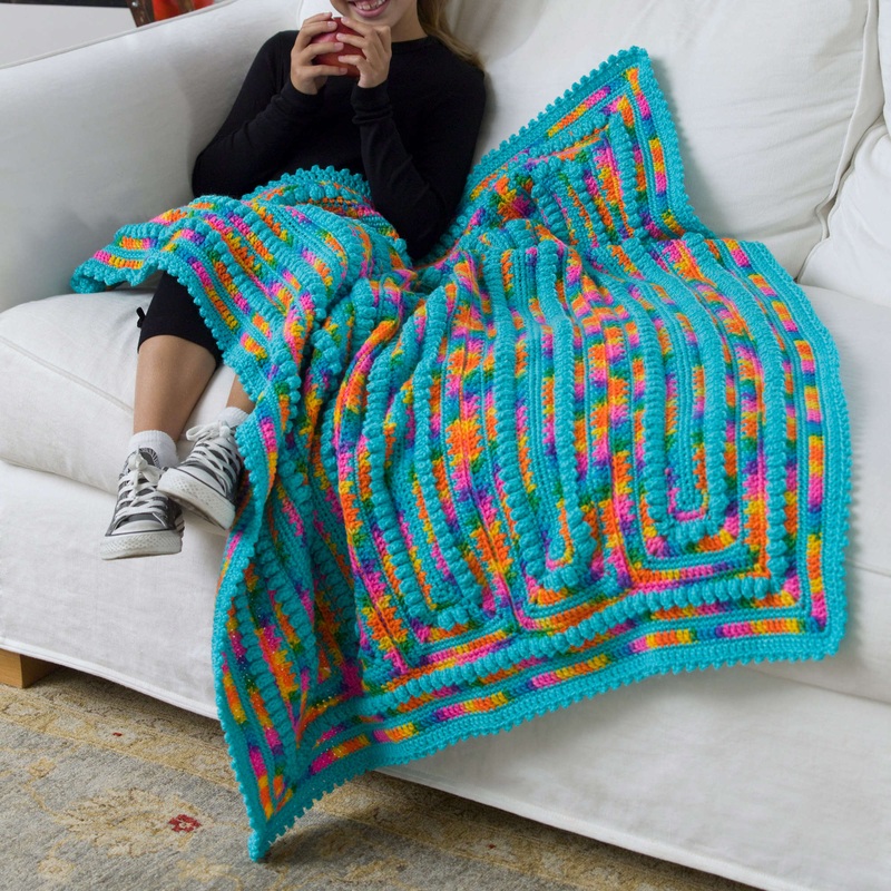 Red Heart Crochet Child’s Throw