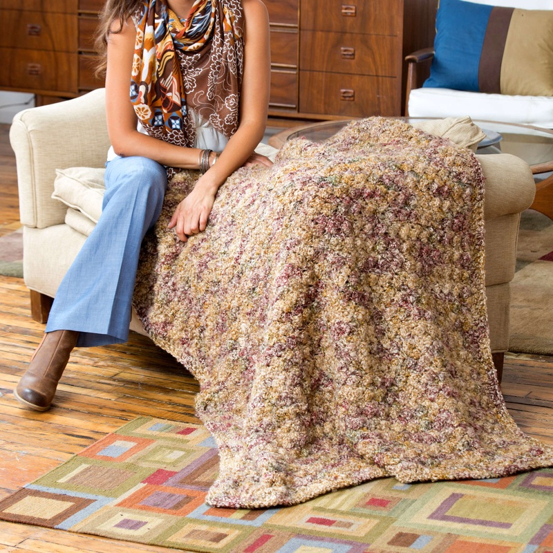 Red Heart Crochet City Throw|Single Size