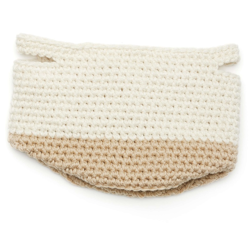 Red Heart Crochet Color-Block Storage Baskets