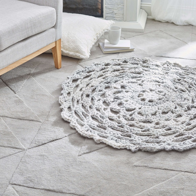 Red Heart Crochet Comforting Rug