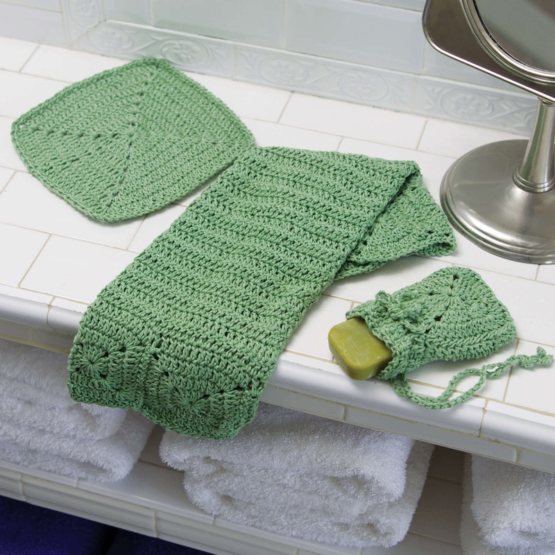 Red Heart Crochet Eco-Chic Bath Set