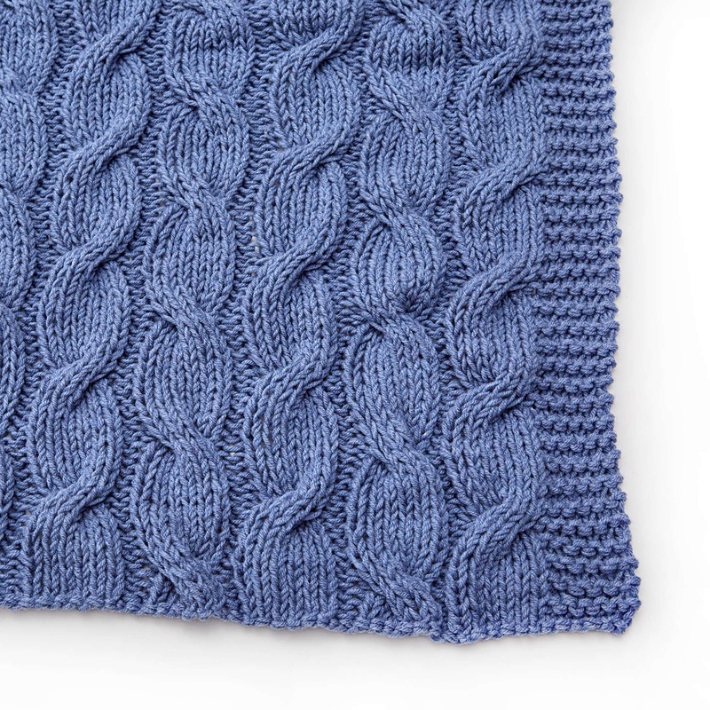 Red Heart Knit Casual Cables Throw