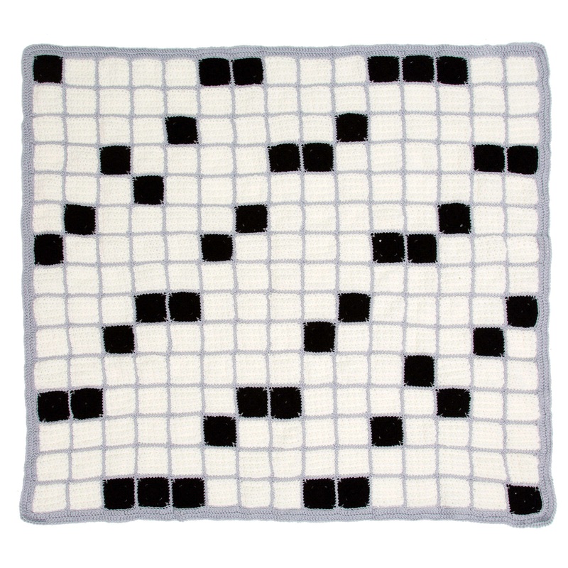 Red Heart Crochet Crossword Lovers Throw