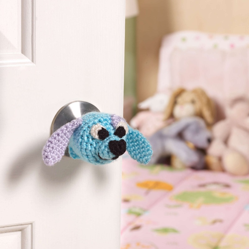 Red Heart Crochet Doggie Doorknob Cozy