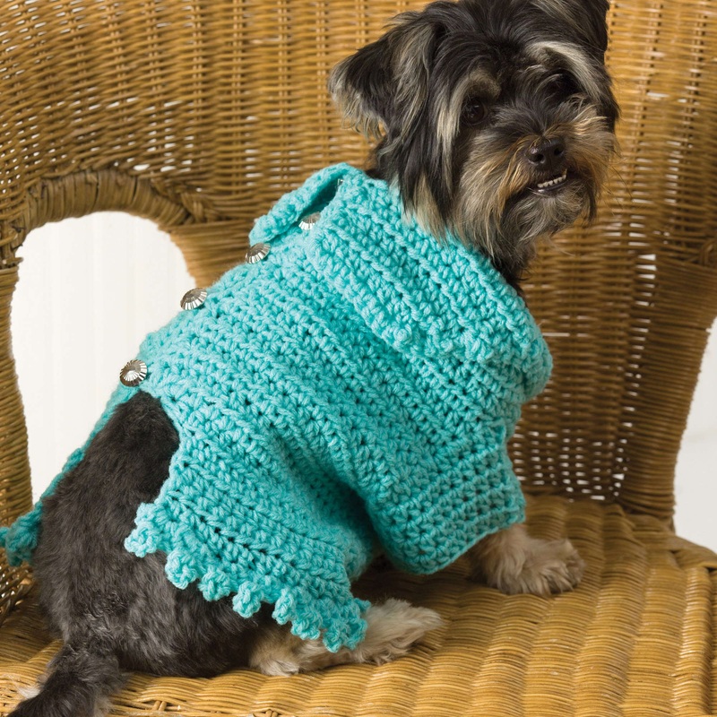 Red Heart Crochet Doggie Snuggle-Up Sweater
