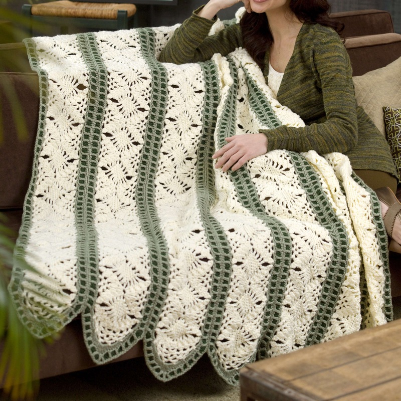 Red Heart Crochet Dreamy Throw
