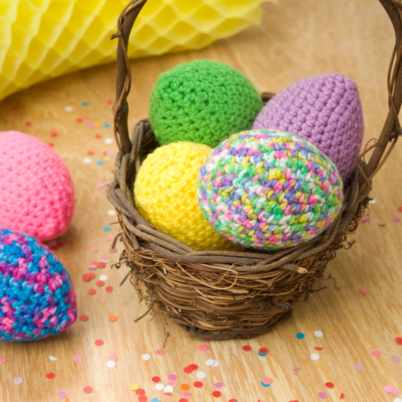 Red Heart Crochet Easter Eggs|Single Size